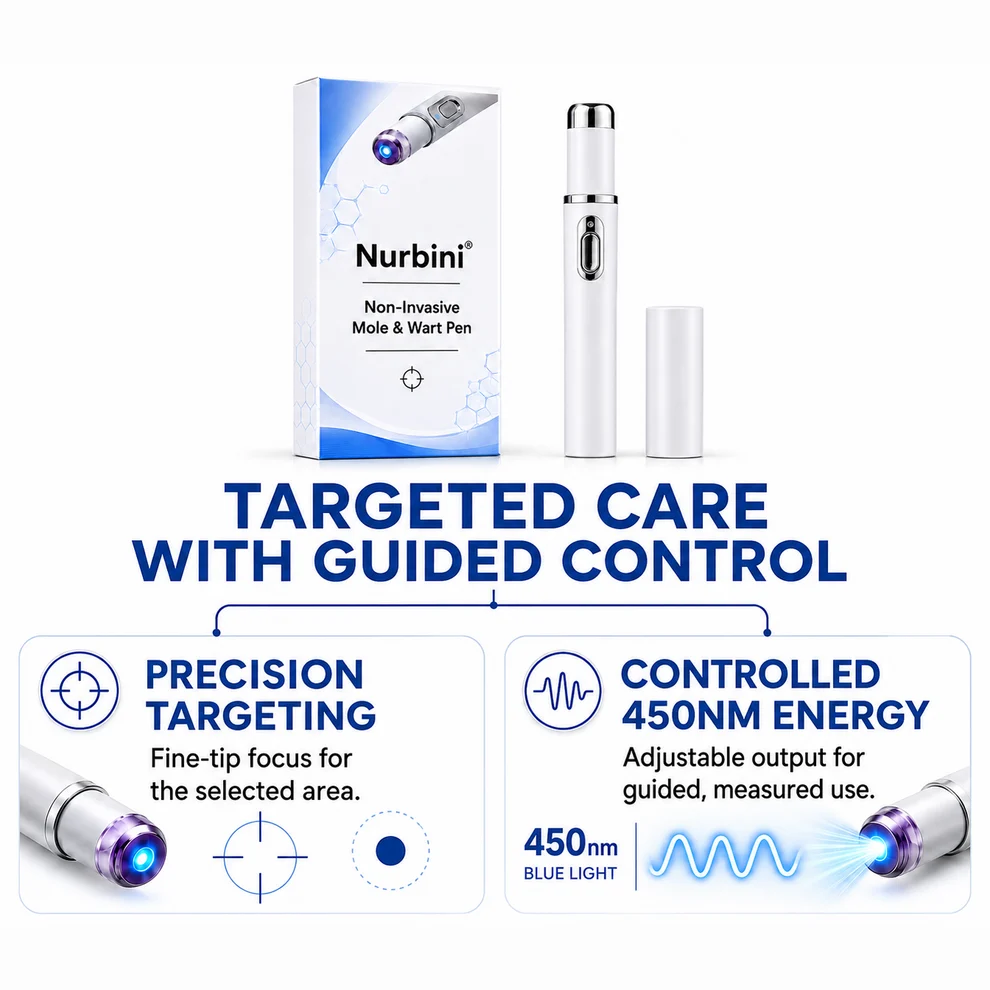 Nurbini® Non-Invasive Mole & Wart Pen